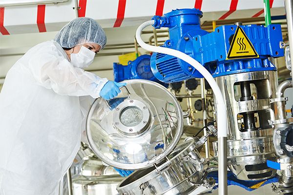 Picture of a scientist in a lab